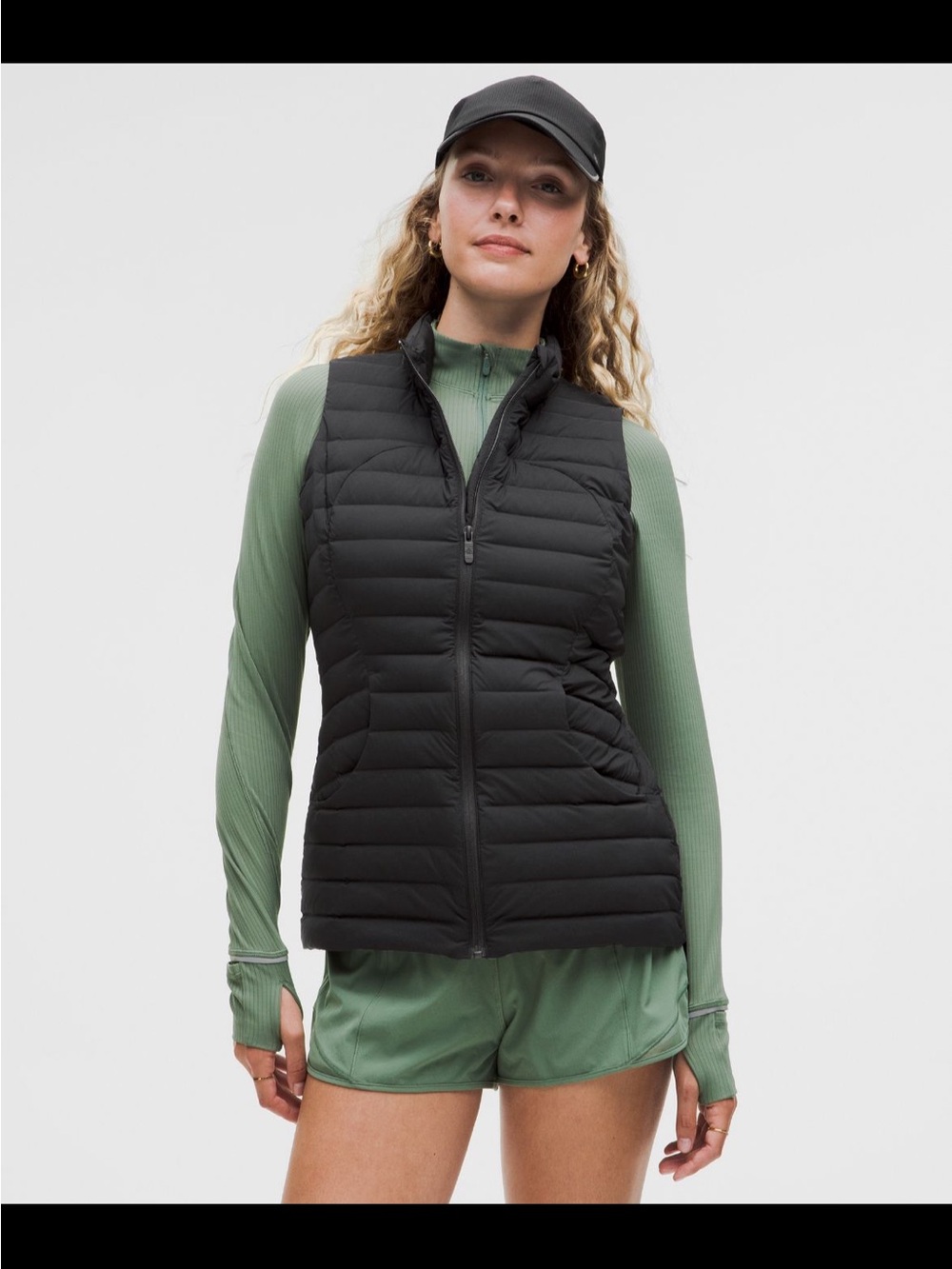 Lululemon Pack It Down Vest - black size 6